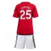 Manchester United Jadon Sancho #25 Babykleding Thuisshirt Kinderen 2023-24 Korte Mouwen (+ korte broeken)